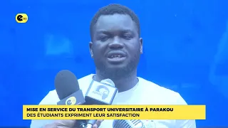 Mise en service du transport universitaire à parakou : des étudiants expriment leur satisfaction