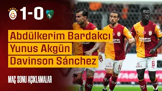🎙️ Post-match comments from Abdülkerim Bardakcı, Yunus Akgün, and Davinson Sánchez #GSvKS