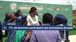 Afrique : 7% de femmes associées aux processus de paix