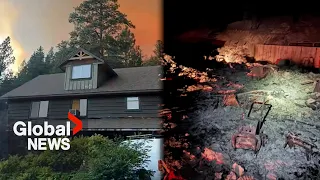 “Heartbreaking”: Family loses 2 homes in BC wildfire