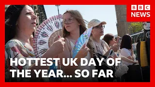 UK records hottest day of the year, but are people getting used to it? | BBC News