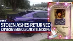 Man’s car stolen with mother’s ashes inside