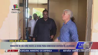 Ministro de Cultura visita La Ceiba para constatar edificio de La Aduana