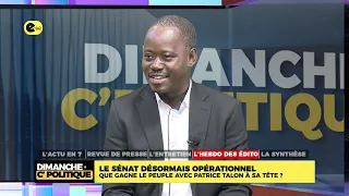 The Senate is Now Operational: What Does the People Gain with Patrice TALON at the Helm?