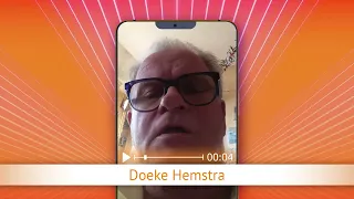 TV Oranje app video message - Doeke Hemstra