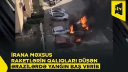 İsraildə vurulan İrana məxsus raketlərin qalıqlarının yerə düşməsi nəticəsində 7 nəfər xəsarət alıb