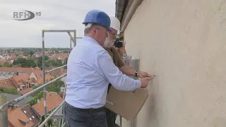 New nesting aid for kestrels installed on the Stiftsberg facade - RFH Aktuell