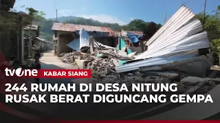 Desa Nitung Porak-Poranda Diguncang Gempa, Rumah Rata Dengan Tanah | Kabar Siang