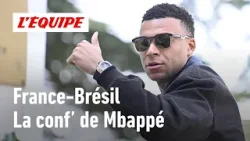 France-Brésil : La conf' de Mbappé : "Ce n’est pas vrai pour mon genou"