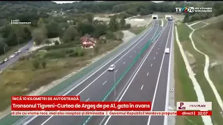 Se deschide tronsonul Tigveni – Curtea de Argeş de pe A1 (@TVR Info)
