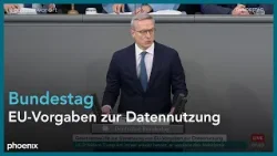 Bundestagsdebatte zur Umsetzung von EU-Vorgaben zur Datennutzung am 16.01.26