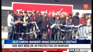 CINCO TV - JULIO ZAMORA INAUGURATED EDUCATIONAL PROJECTS AND HIGHLIGHTED THAT OVER 40 ARE UNDERWAY