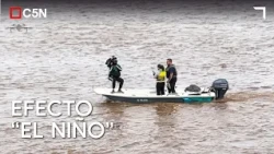 SHOCKING IMAGES: The URUGUAY RIVER flood submerged the waterfront in CORRIENTES