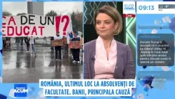 România este pe ultimul loc la absolvenți de facultate. Principala cauză este lipsa banilor