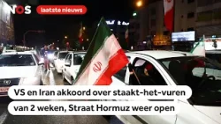 De Iraanse staatstelevisie kondigt het staakt-het-vuren als overwinning aan
