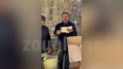 Στιγμιότυπο από τον χαιρετισμό που απηύθυνε ο κ. ΜάνοςΕλευθερίου