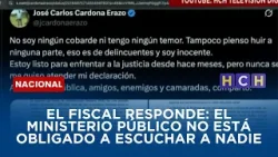 Fiscal responde a Cardona: El Ministerio Público no está obligado a escuchar a nadie