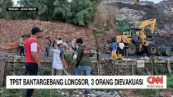 Longsor Gunungan Sampah di TPST Bantargebang, Tiga Orang Dievakuasi