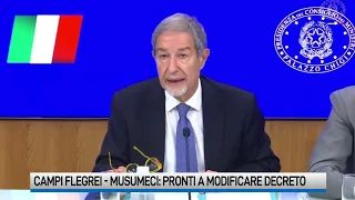 Campi Flegrei, il ministro Nello Musumeci: «Pronti a modificare il decreto»