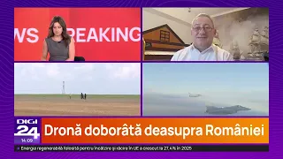 First footage from the crash site of the drone shot down by an F-16 in Buzău