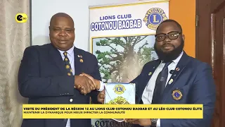 Visit of the Region 12 Chair to the LIONS CLUB Cotonou BAOBAB and the LEO CLUB Cotonou Elite