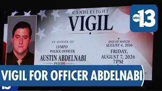 Candlelight Vigil Honors Fallen LVMPD Officer Austin Abdelnabi
