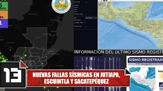 New seismic faults in Jutiapa, Escuintla, and Sacatepéquez