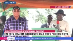 Fmr. Pres. Jonathan Inaugurates Road, Other Projects in Uyo, Akwa Ibom State