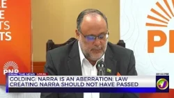Golding: NARRA Is An Aberration: Law Creating NARRA Should Not Have Been Passed  | TVJ News