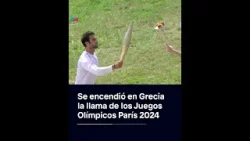 Se encendió en Grecia la llama de los Juegos Olímpicos París 2024