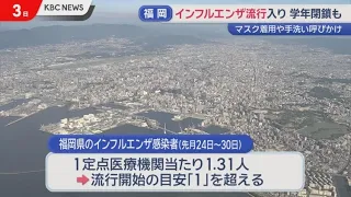 Flu Outbreak in Fukuoka Prefecture: School Closures Reported 2-3 Weeks Earlier Than in Past 2 Years