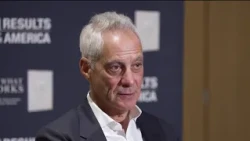 Rahm Emanuel returns to Chicago, talks mentorship, Bears stadium and political future