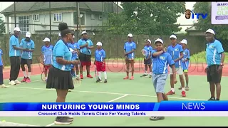 NURTURING YOUNG MINDS: Crescent Club Holds Tennis Clinic For Young Talents
