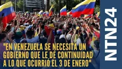 "En Venezuela se necesita un gobierno que le dé continuidad a lo que ocurrió el 3 de enero" "En Venezuela se necesita un gobierno que le dé continuidad a lo que ocurrió el 3 de enero"