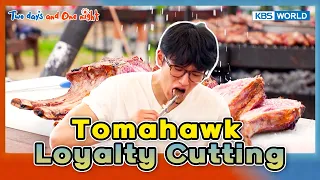 Tomahawk Loyalty Cutting 🍖 [2 Days & 1 Night S4 Ep338-4] | KBS WORLD TV 260816
