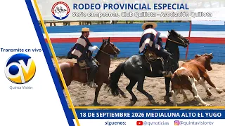 Serie campeones del rodeo provincial especial, club Quillota.