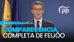 Feijóo: "Sánchez busca movilizar a la gente por compasión"