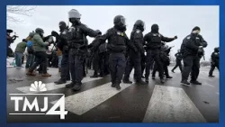 Heated ICE protests continue outside the Minneapolis federal building