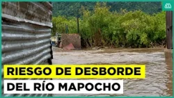 Peligro inminente: El avance del río Mapocho que obliga a evacuar Talagante