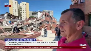 Több mint 100 halálos áldozata van a kolumbiai földrengésnek - HírTV
