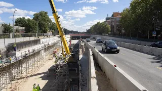 Key step in the A-5 construction: the new tunnel will connect to the M-30 by the end of the year
