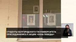 Студенты белгородского госуниверситета присоединились к акции «Окна Победы»