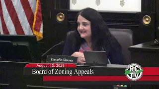 Board of Zoning Appeals - August 12, 2026
