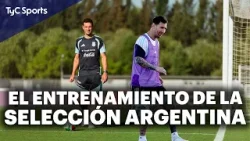 EL ENTRENAMIENTO DE LA SELECCIÓN ARGENTINA ⚽?? MESSI A LA CABEZA Y SCALONI DEFINE EL ONCE