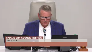 Special Council Meeting - 6/1/2026