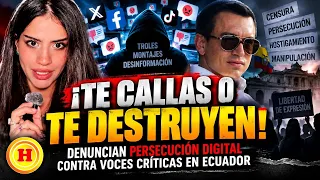 ¡Destapan la dictadura digital de Noboa! Granjas de troles y persecución a voces críticas