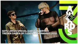Gotu Jim bouwt een feestje tijdens de 3FM Awards met als verrassing Faberyayo | 3FM Awards