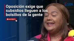 Oposición exige que subsidios lleguen a los bolsillos de la gente