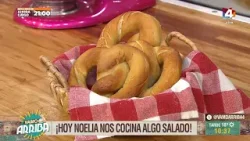 Vamo Arriba - La cocina de Noelia Carnales: Pretzels rellenos de panchos, la mejor combinación