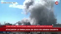 ? DRONES ATACARON LA EMBAJADA DE EEUU | Fuego limitado y daños materiales en la capital saudí